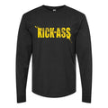 Men's 20822-3-kick-ass-picture Long sleeves Cotton Blend T-Shirt - Black