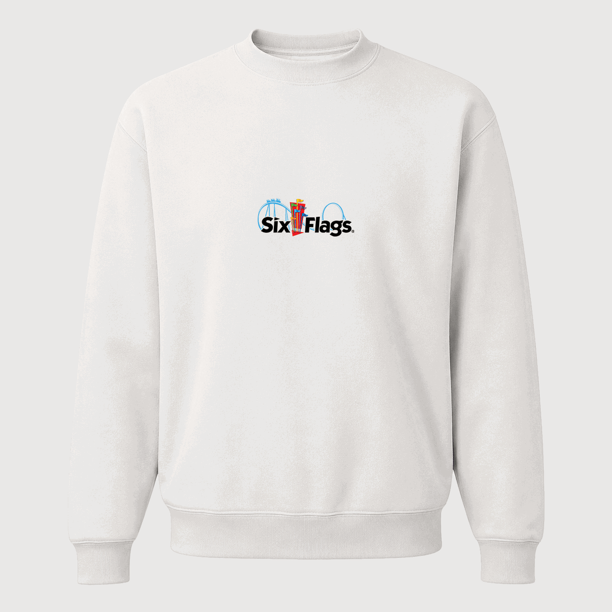 Men's Six Flags Crewneck Sweatshirt - White