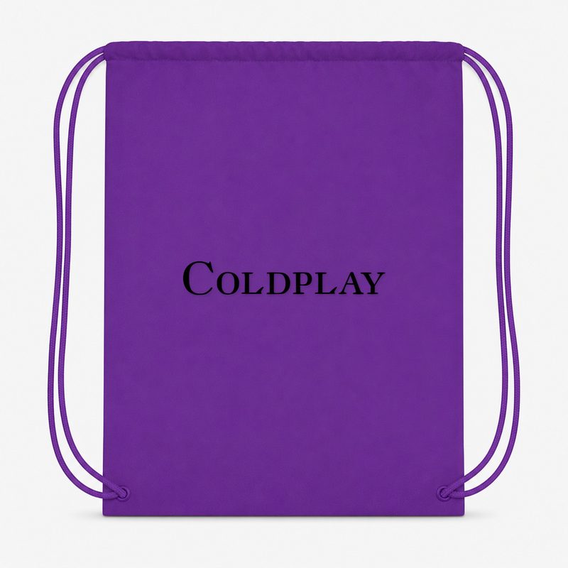 Coldplay Drawstring Bag - Purple