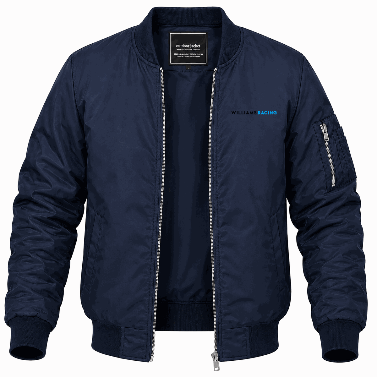 Men's Williams Racing Lightweight Bomber Jacket - Navy