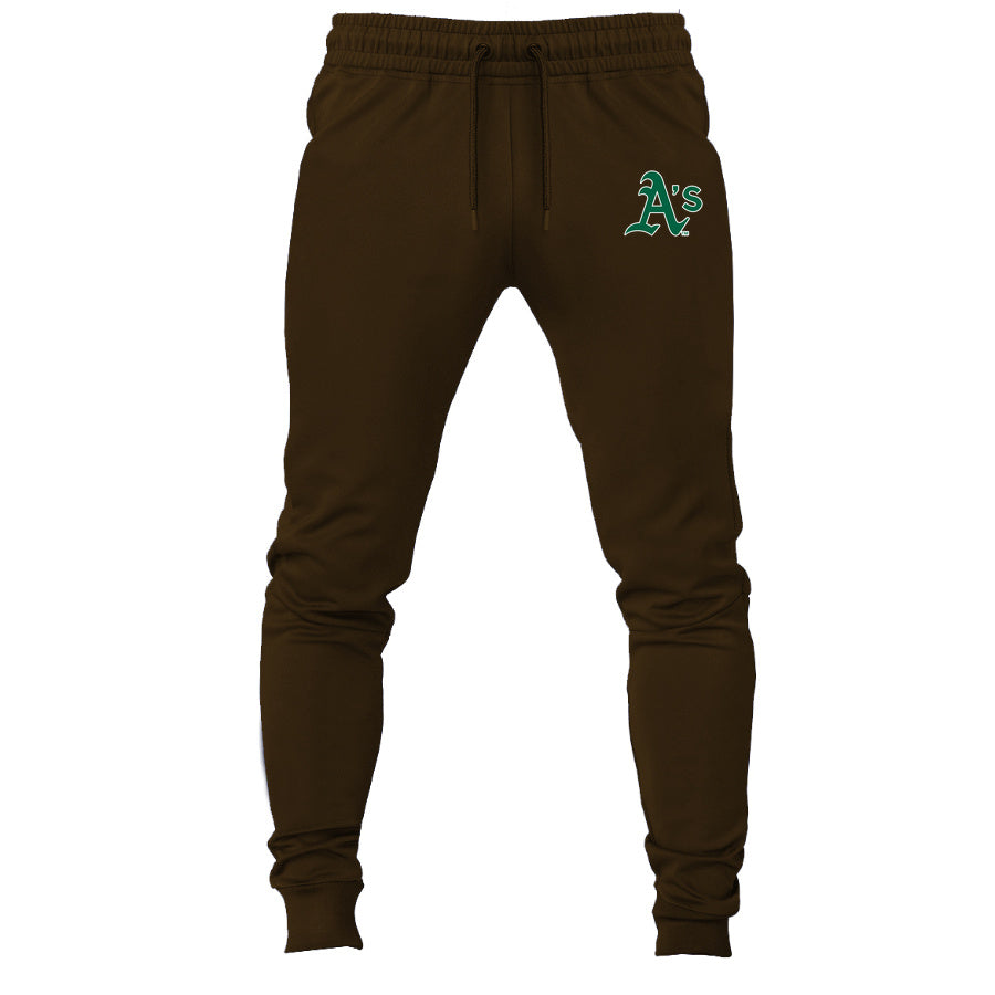 Oakland Athletics joggers sweatpants - Brown