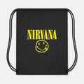 Nirvana Drawstring Bag - Black