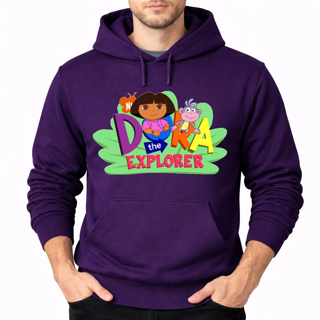Men's Dora the Explorer Pullover Hoodie - Purple