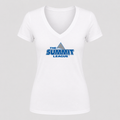 Women's The Summit League V Neck T-Shirt in white