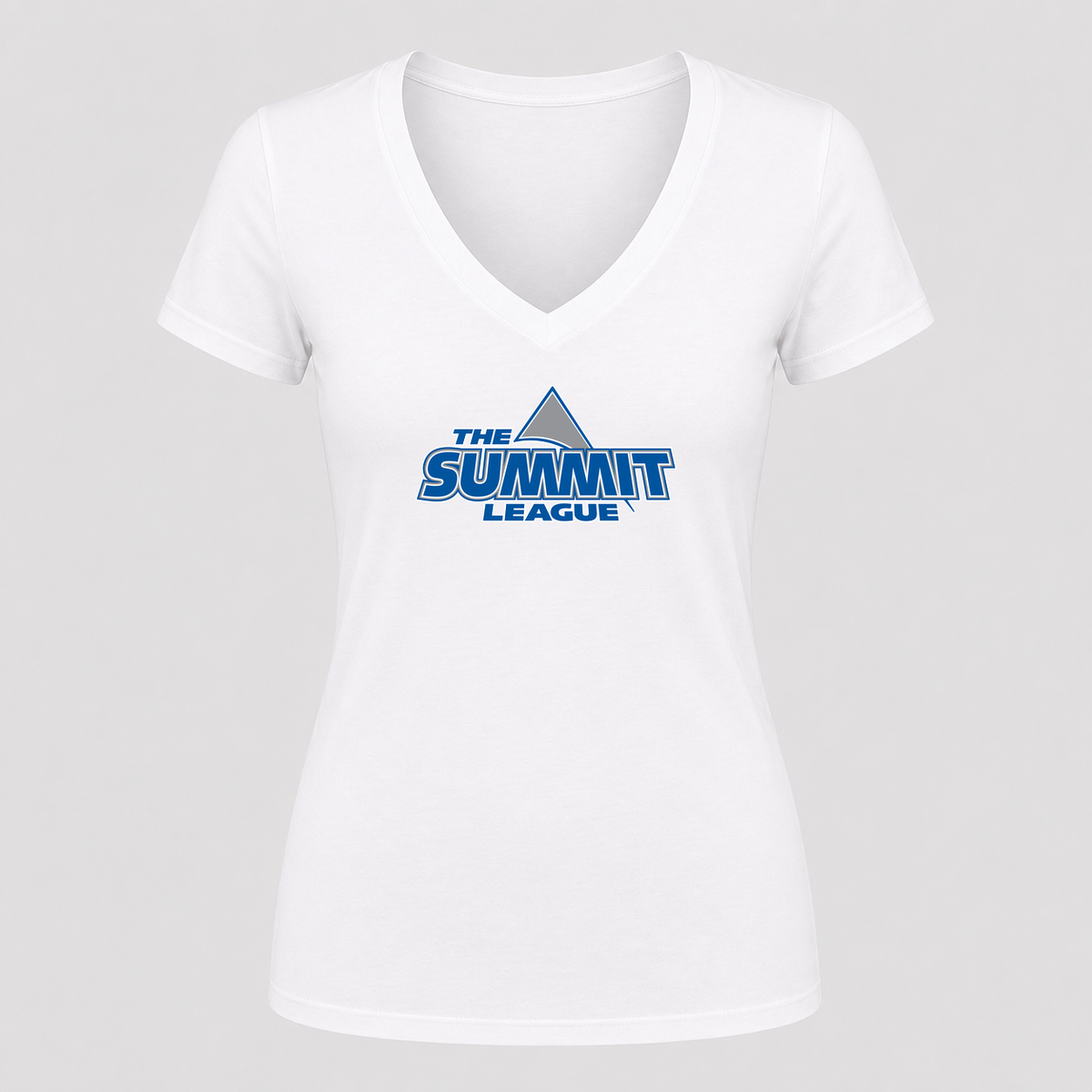 Women's The Summit League V Neck T-Shirt in white