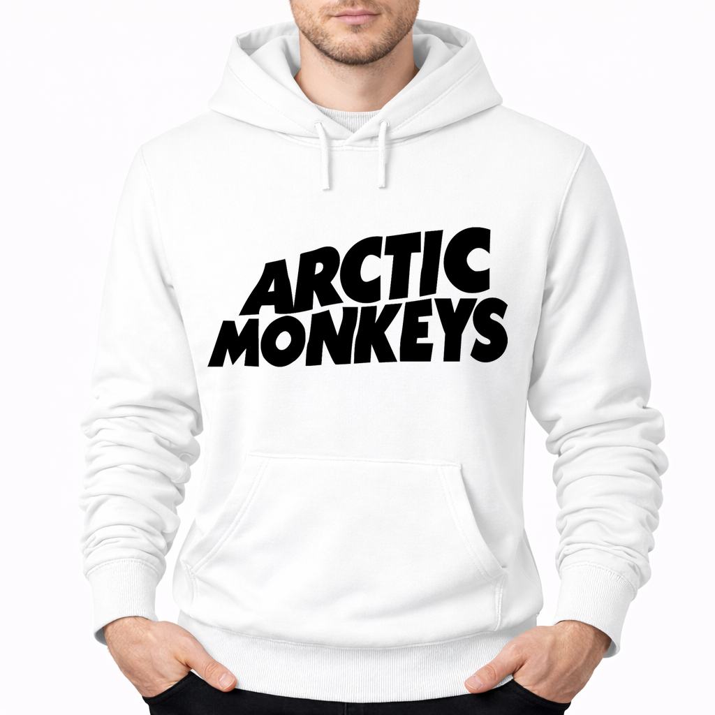 Men's Arctic Monkeys Pullover Hoodie - White