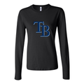 Women's Tampa Bay Rays Long Sleeve T-Shirt - Black