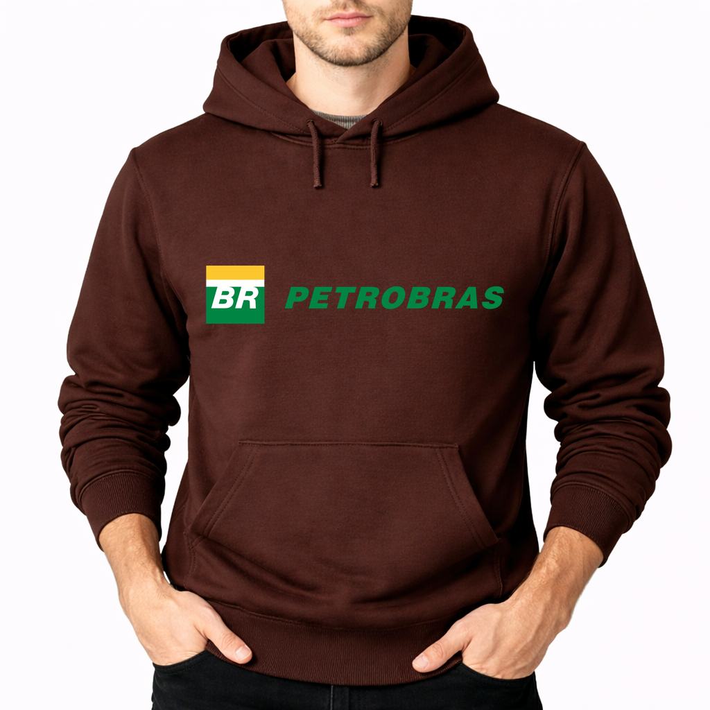 Men's Petrobras Pullover Hoodie - Brown