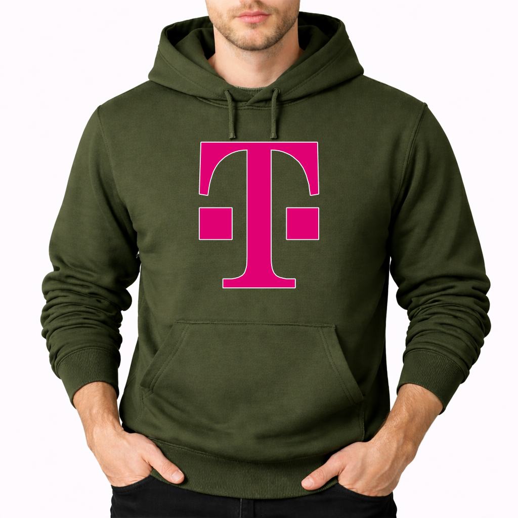 Men's T Mobile Pullover Hoodie - Army Green