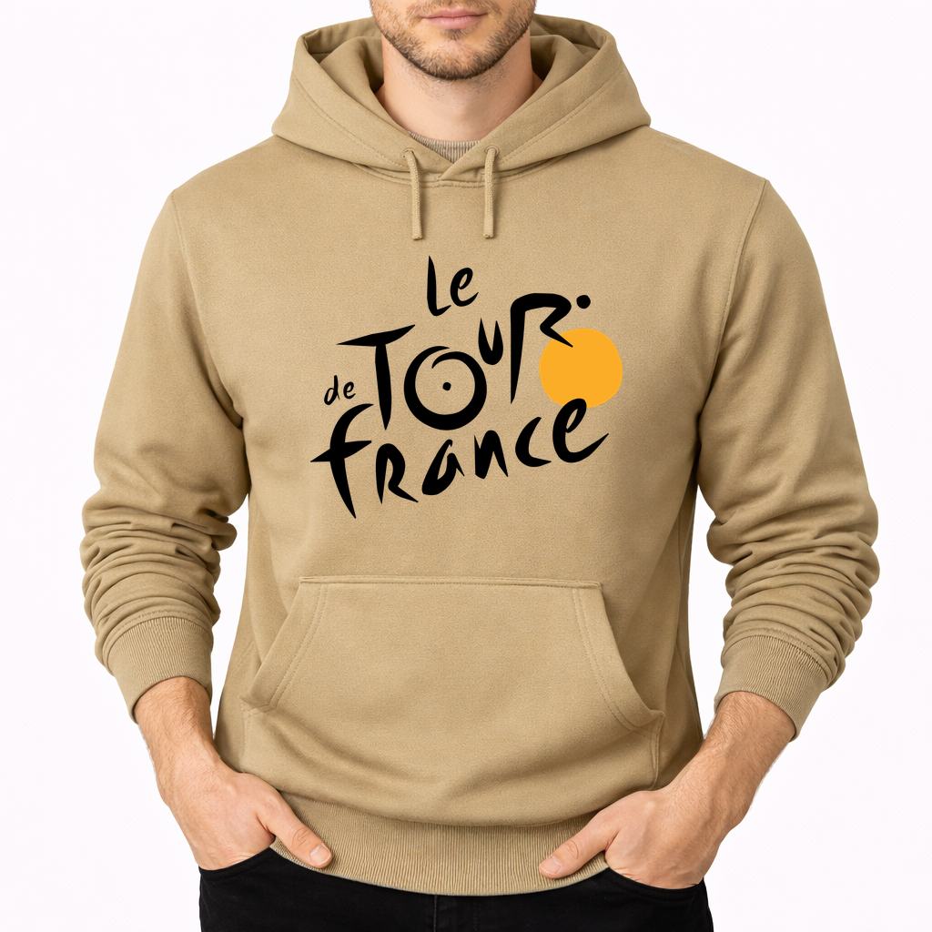 Men's Tour de France Pullover Hoodie - Tan