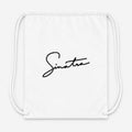Frank Sinatra Drawstring Bag - White