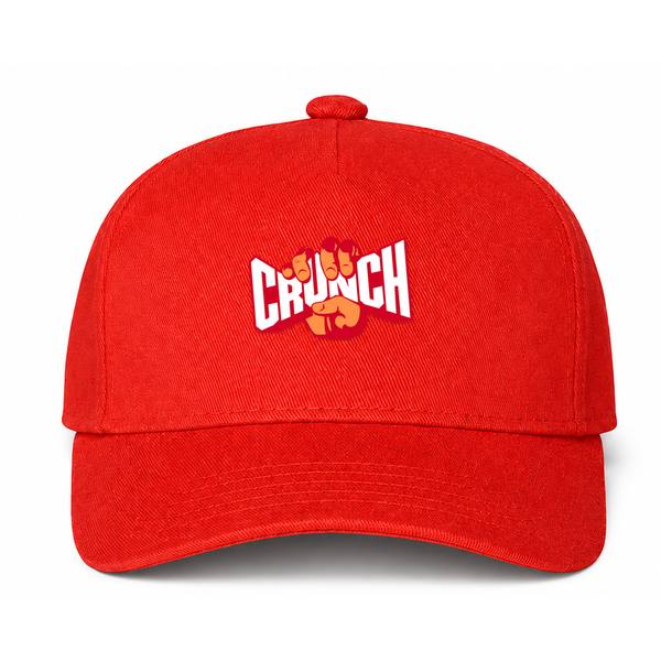 Crunch Fitness Logo Red Dad Baseball Cap Hat