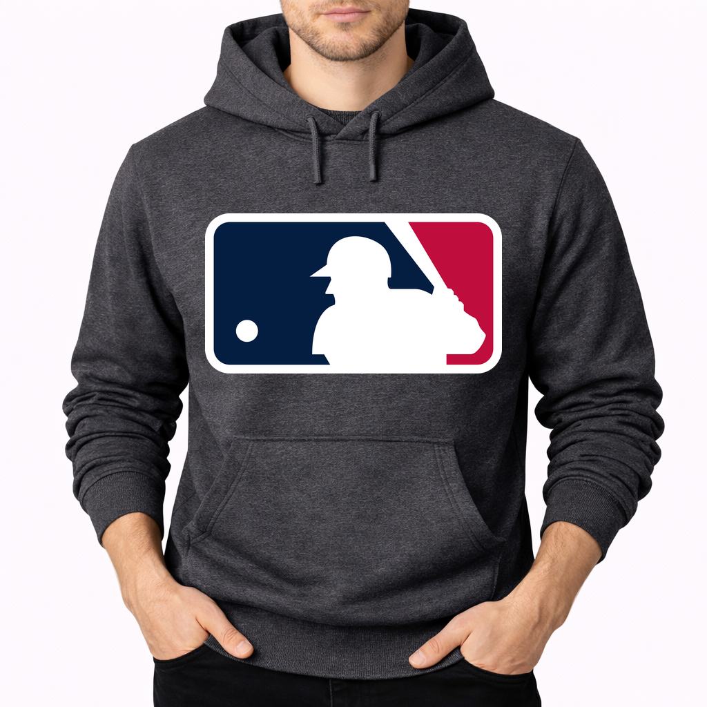 Men's Major League Baseball Pullover Hoodie - Charcoal