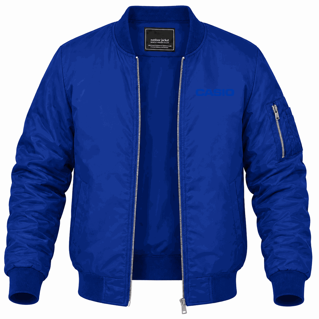 Men's Casio Lightweight Bomber Jacket - Blue