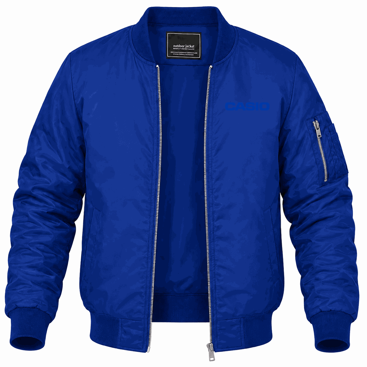 Men's Casio Lightweight Bomber Jacket - Blue
