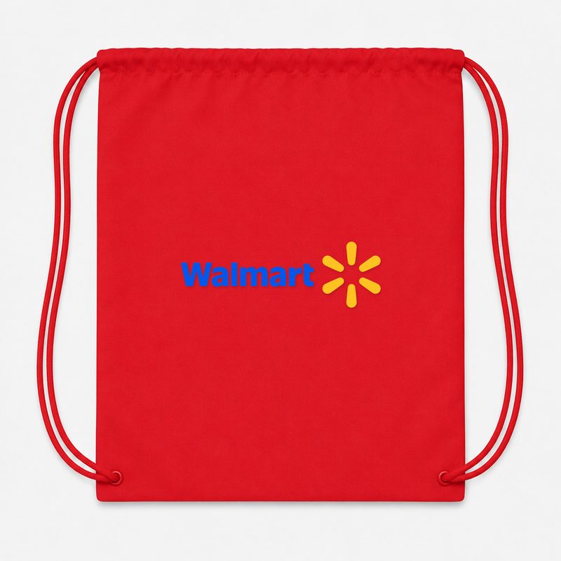 Walmart Drawstring Bag - Red