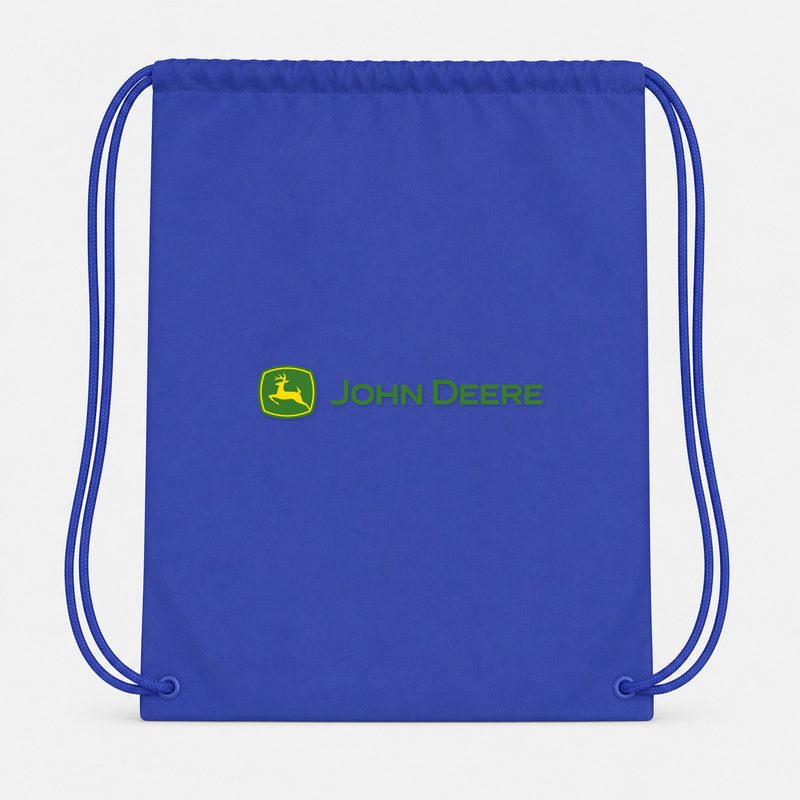 John Deere Design Drawstring Bag - Blue
