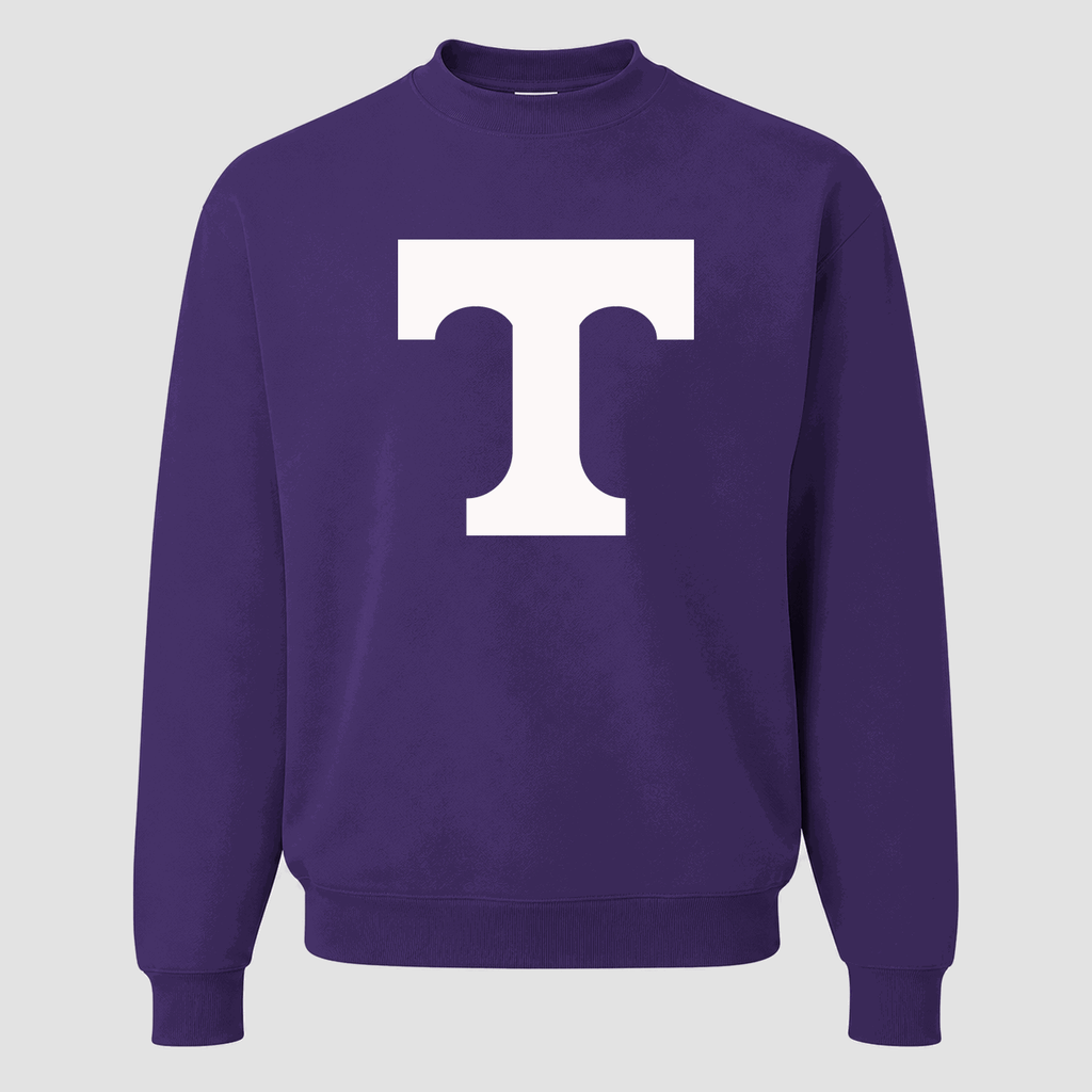 Men's Tennessee Volunteers Logo 2 Crewneck Sweatshirt - Purple
