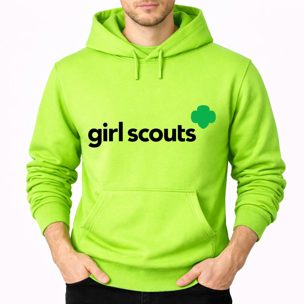 Men's Girl Scouts Pullover Hoodie - Lime green