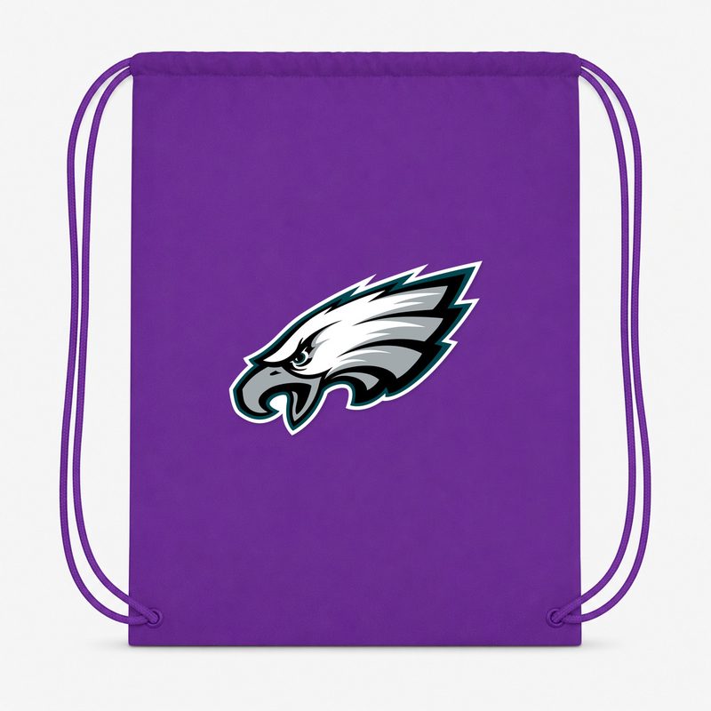 Philadelphia Eagles Drawstring Bag - Purple