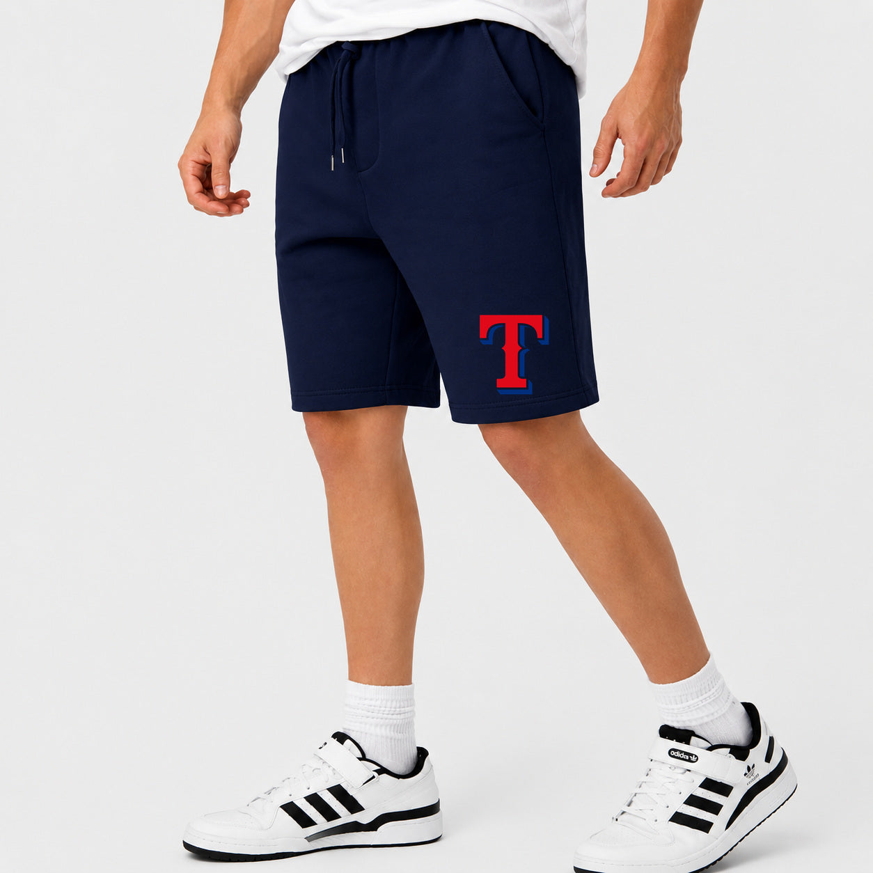 Men's Texas Rangers Cotton Shorts - Navy