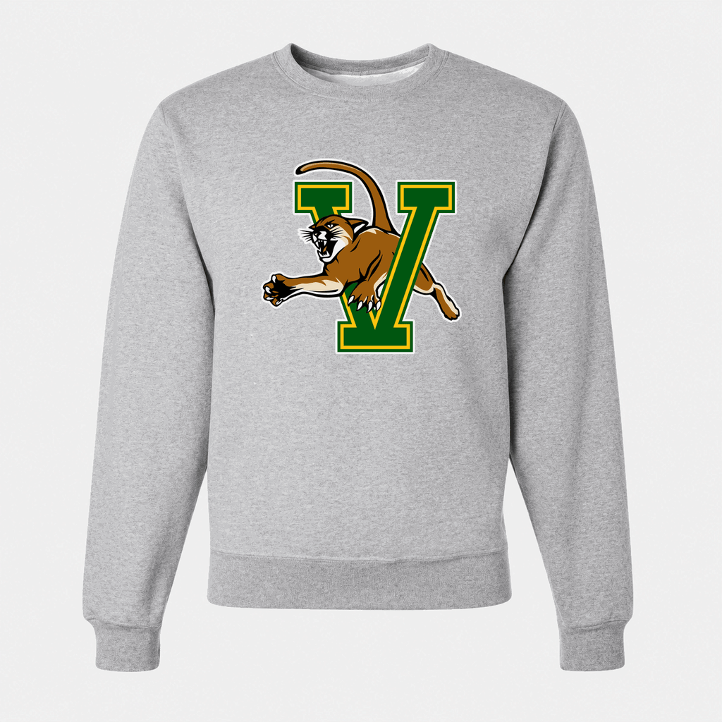 Men's Vermont Catamounts Crewneck Sweatshirt - Gray