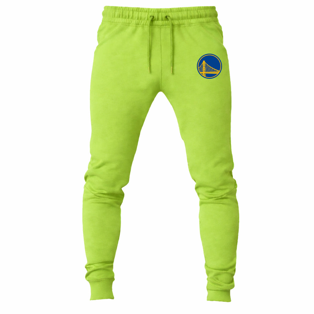 Golden State Warriors joggers sweatpants - Lime Green