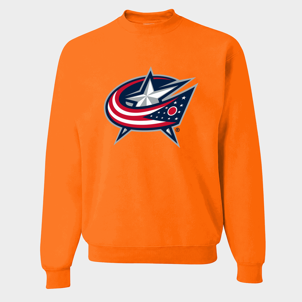 Men's Columbus Blue Jackets Crewneck Sweatshirt - Orange