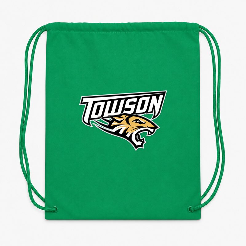 Towson Tigers Drawstring Bag - Green