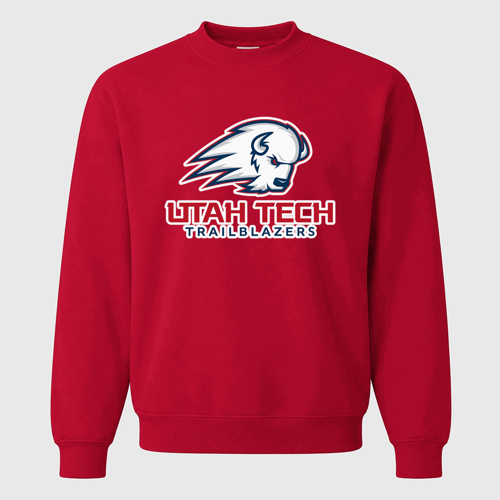 Men's Utah Tech Trailblazers Crewneck Sweatshirt - Red