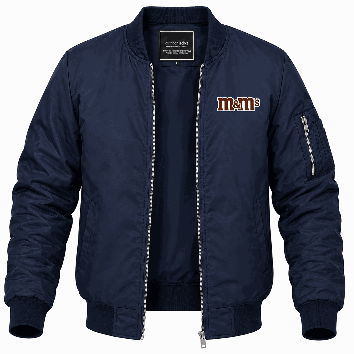 Men's M&M's Lightweight Bomber Jacket - Navy