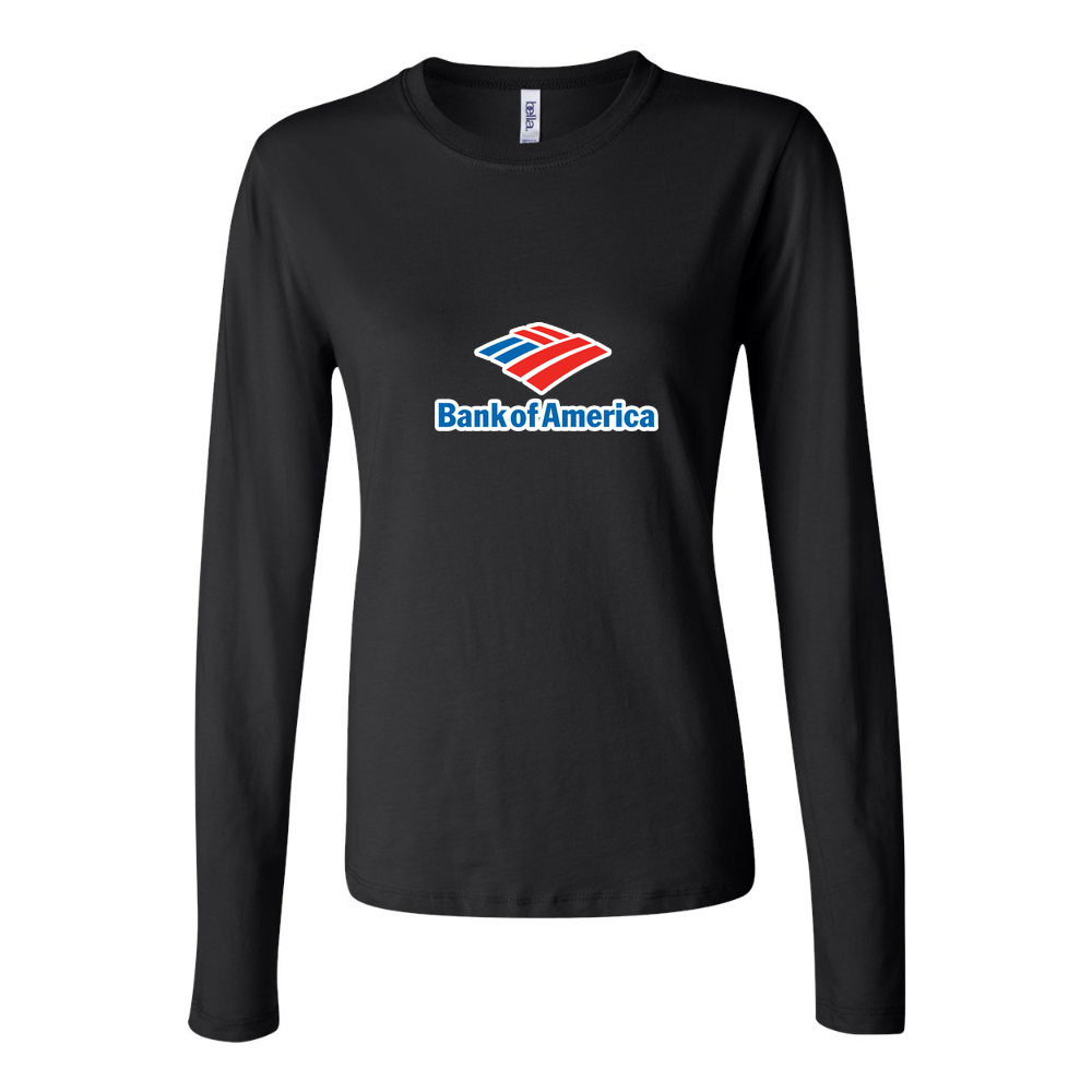 Women's Bank of America Long Sleeve T-Shirt - Black
