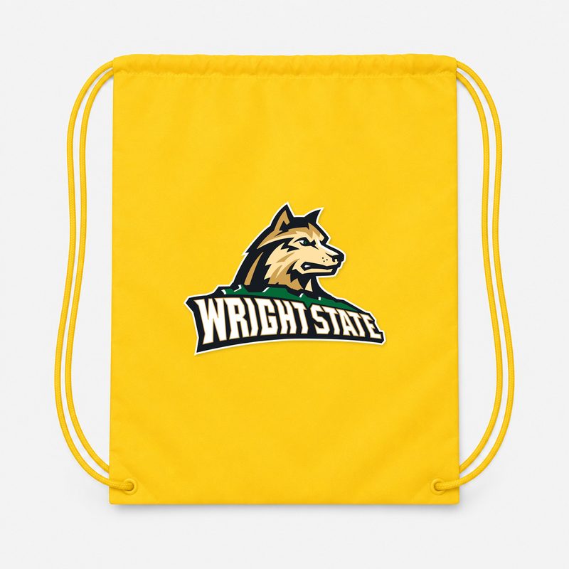 Wright State Raiders Drawstring Bag - Yellow