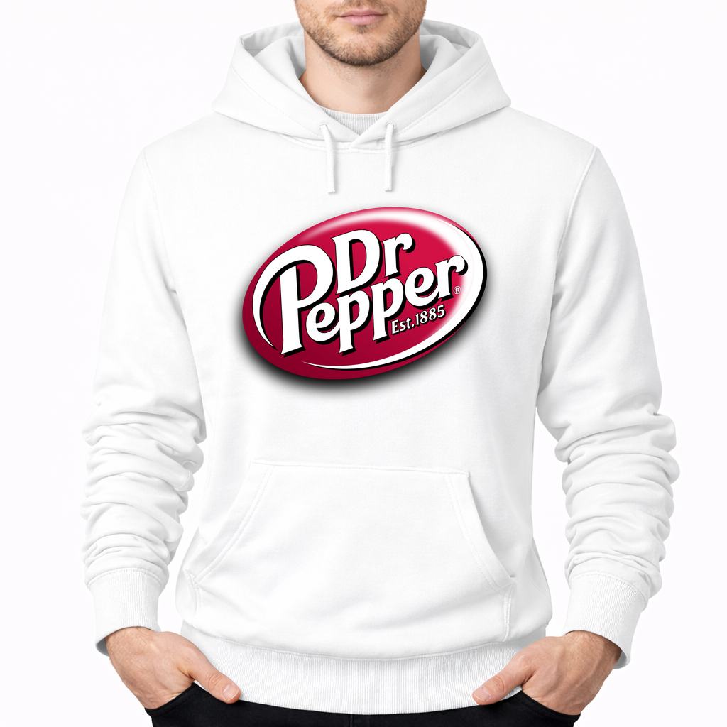 Men's Dr Pepper Pullover Hoodie - White
