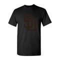 Men's San Diego Padres Cotton T-Shirt - Black