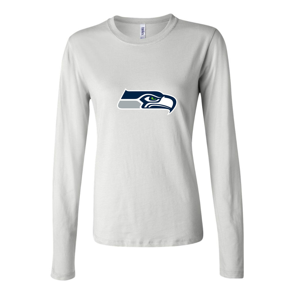 Women's Seattle Seahawks Long Sleeve T-Shirt - White