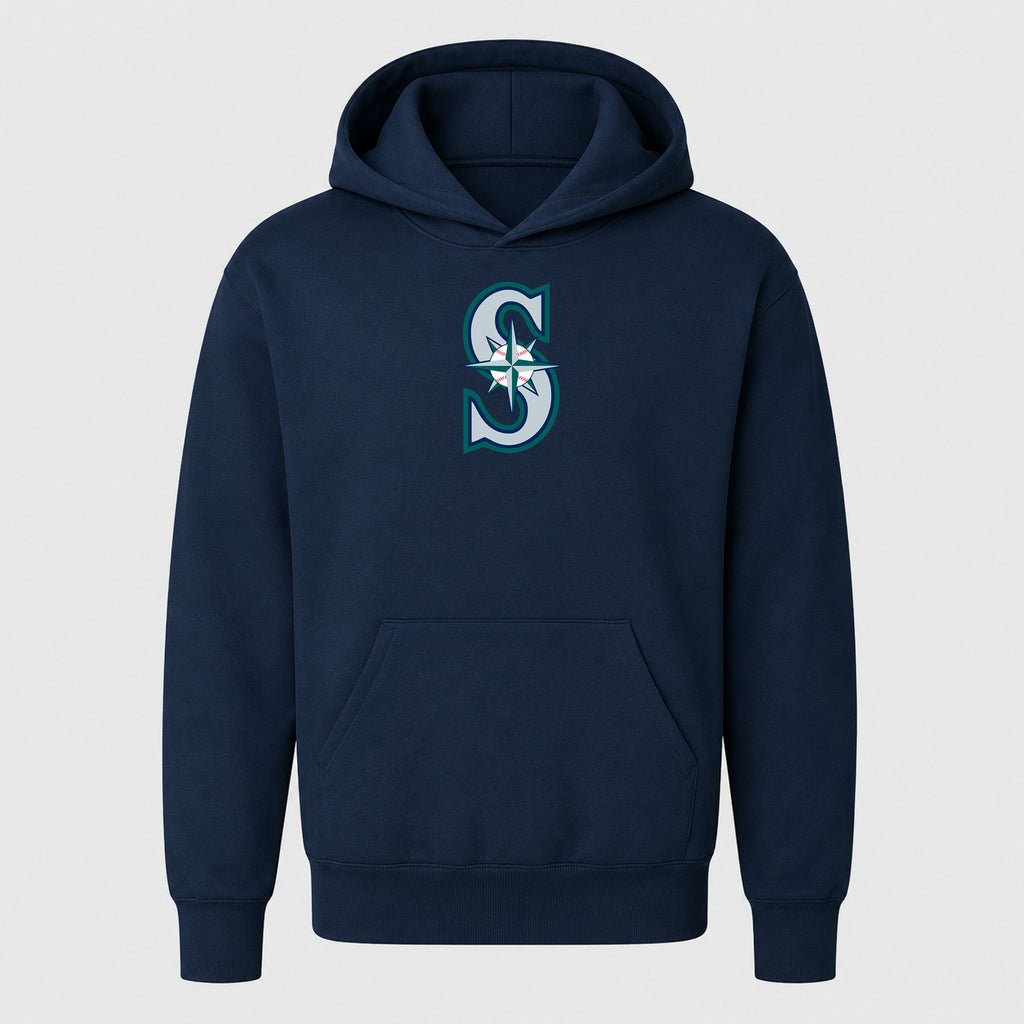 Youth Seattle Mariners Pullover Hoodie - Navy