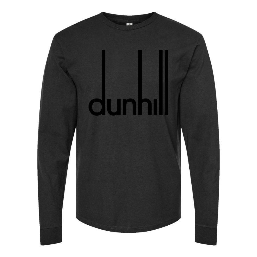 Men's Dunhill black Long sleeves Cotton Blend T-Shirt - Black