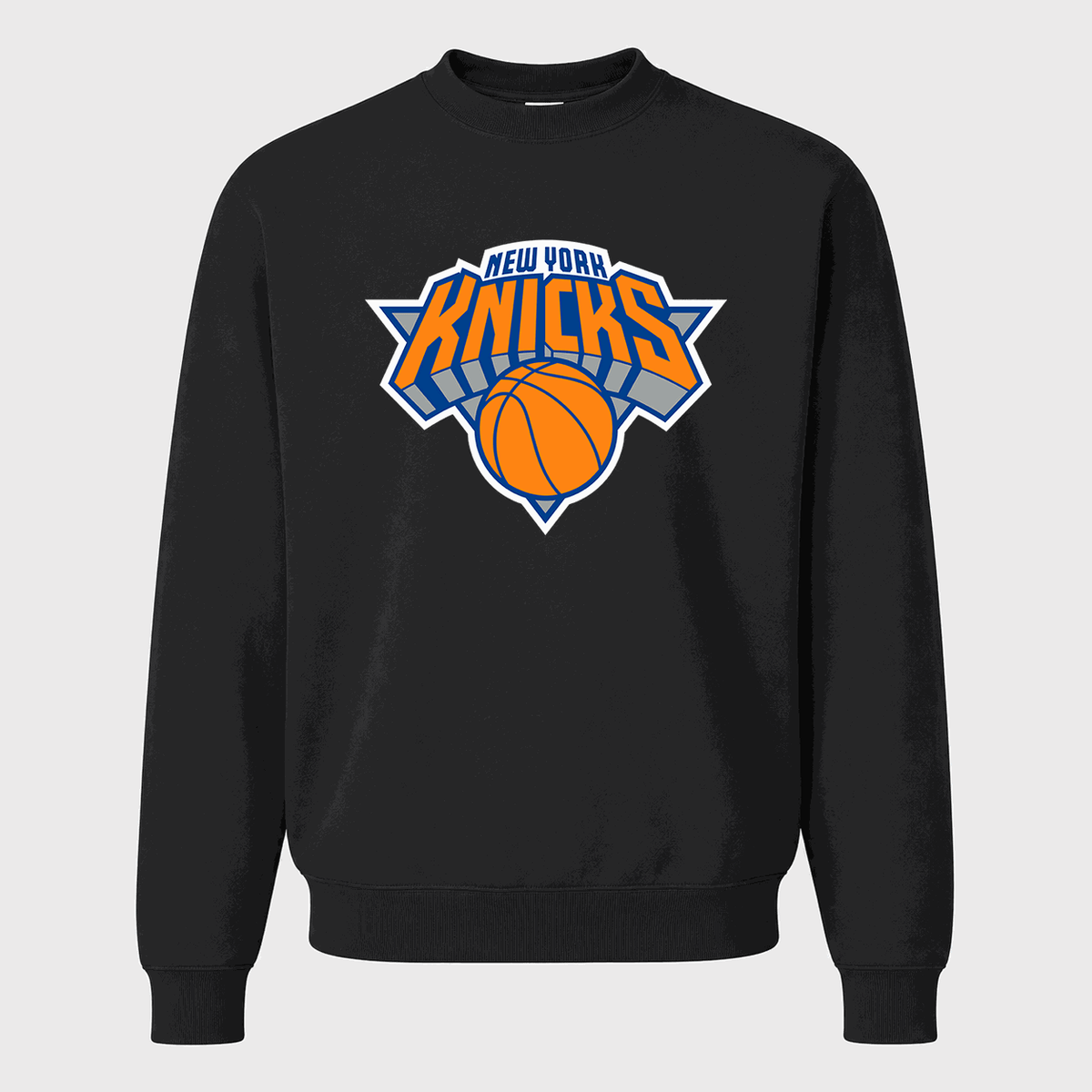 Men's New York Knicks Crewneck Sweatshirt - Black