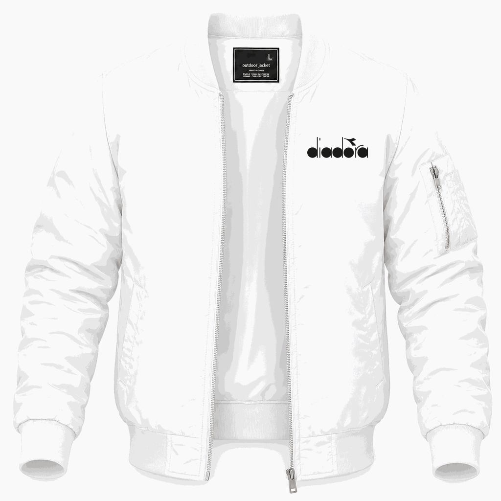 Men's Diadora Lightweight Bomber Jacket - White
