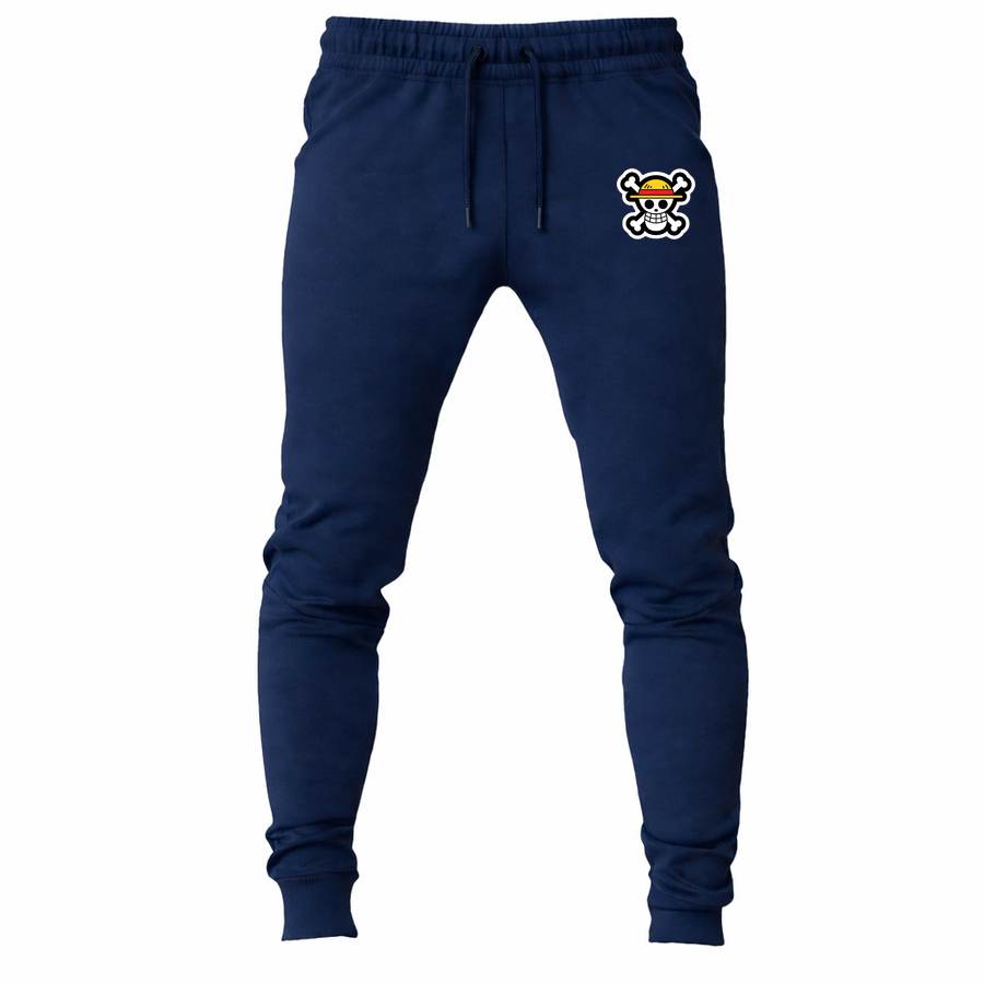 StrawHat Luffy Cartoon joggers sweatpants - Navy