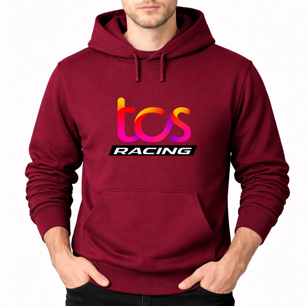 Men's TCS Racing Pullover Hoodie - Burgundy