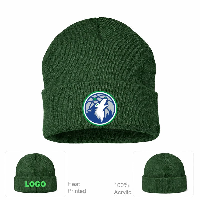 Minnesota Timberwolves Forest Green Beanie Hat