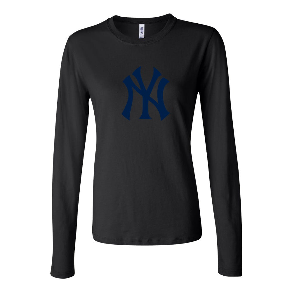 Women's New York Yankees Long Sleeve T-Shirt - Black