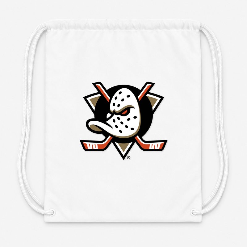Anaheim Ducks Drawstring Bag - White