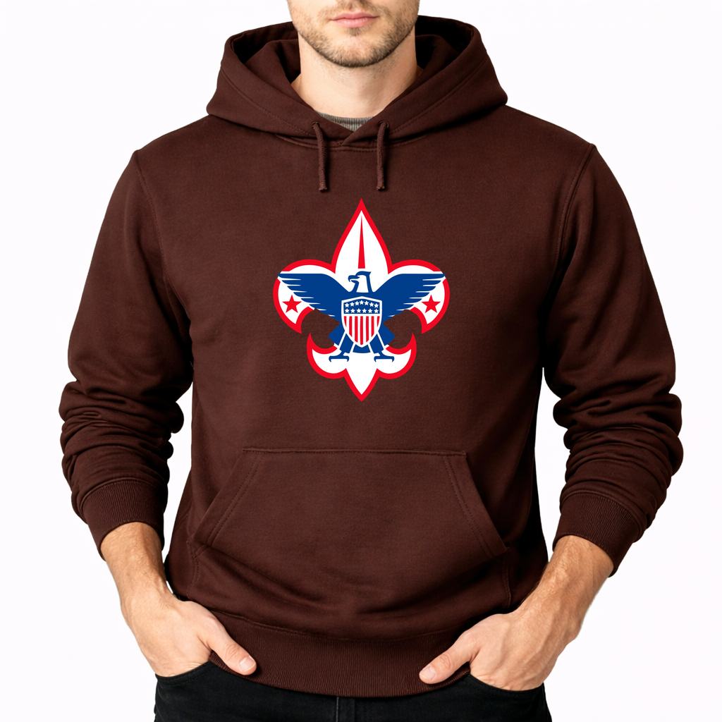 Men's Boy Scouts Pullover Hoodie - Brown