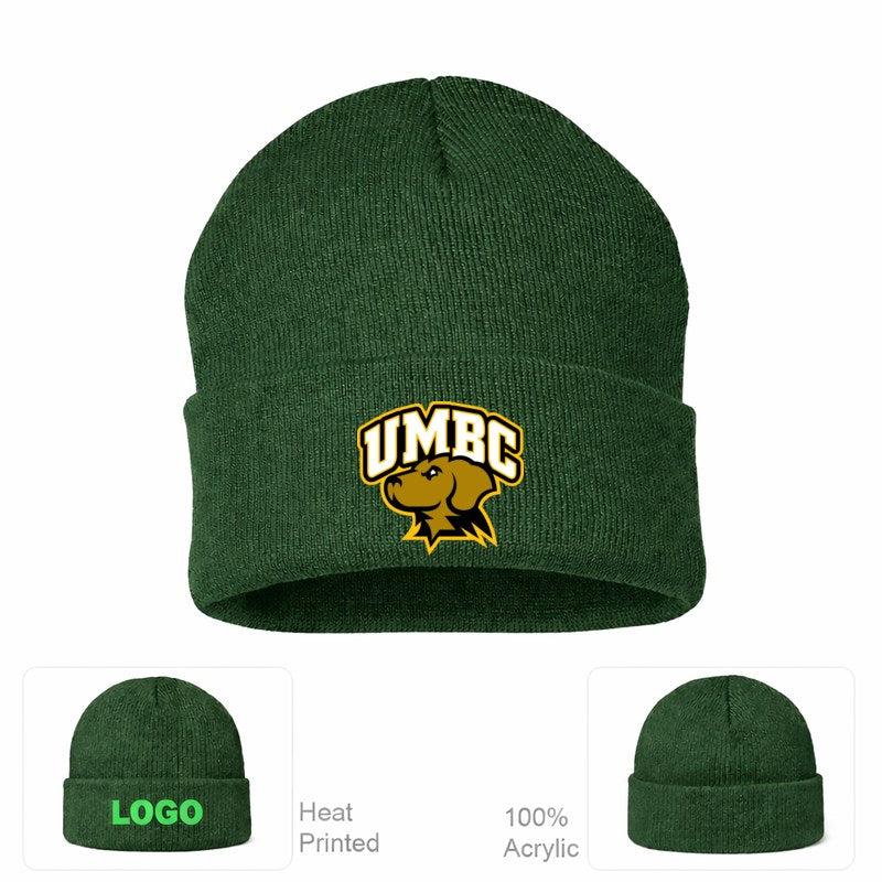 UMBC Retrievers Forest Green Beanie Hat