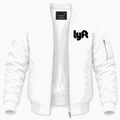 Men's Lyft black Lightweight Bomber Jacket - White