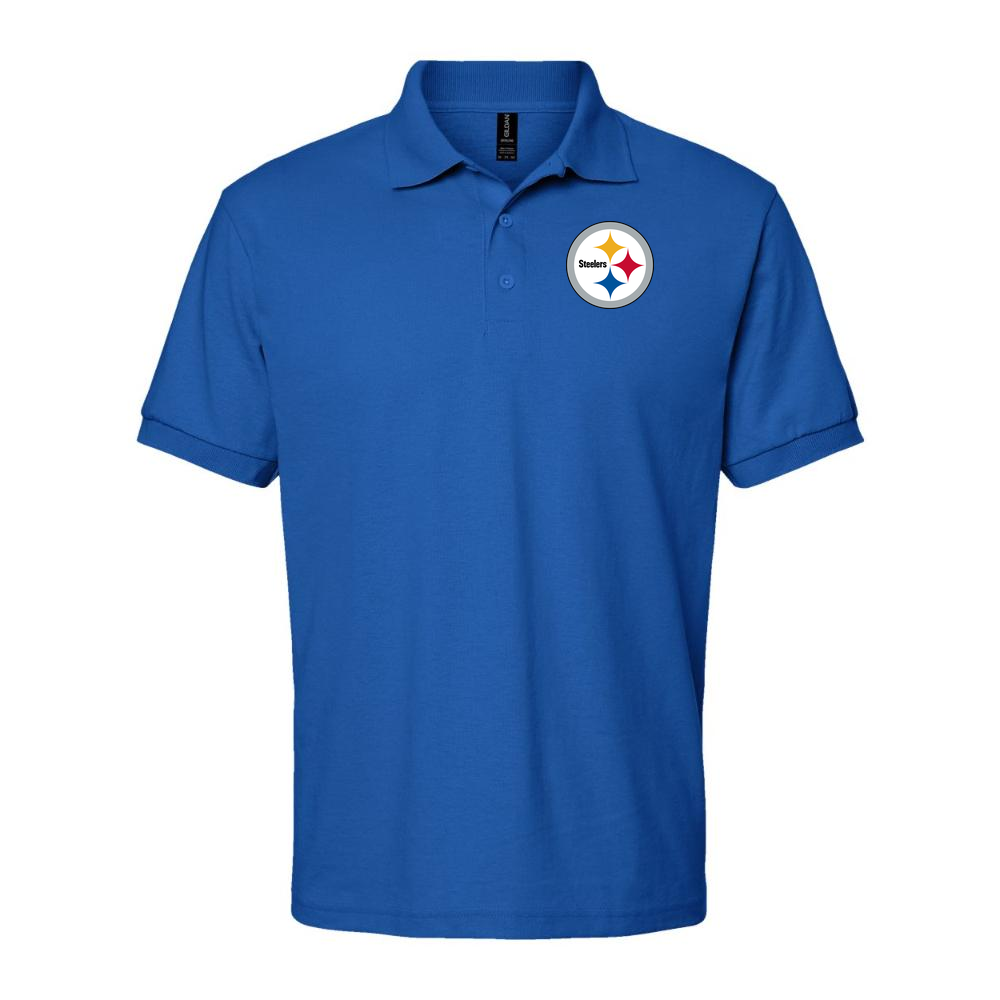 Men's Pittsburgh Steelers Dry Blend Polo - Blue