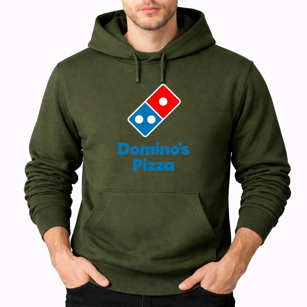 Men's Domino's Pizza Pullover Hoodie - Army Green